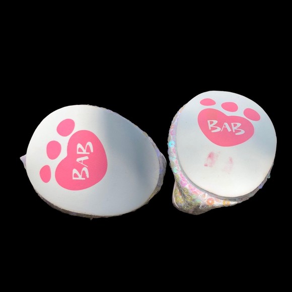 Build a Bear Sequin Shoes, Girls BAB Glitter Flat Dress shoes - Picture 5 of 5